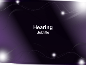 Hearing