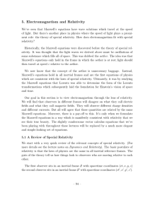 5. Electromagnetism and Relativity