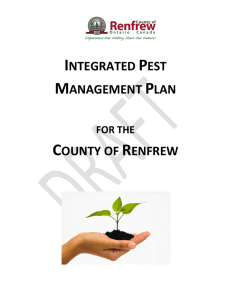 DRAFT - Integrated Pest Management Plan