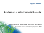 Development of an Environmental Geoportal