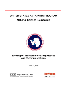 Strategic Master Plan For South Pole Energy