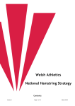 Welsh Athletics National Hamstring Strategy