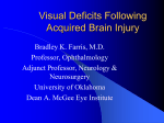 Visual Deficits Following Acquired Brain Injury