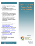 Adolescent and Young Adult (AYA) Cancer