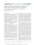 Decision Making and Operative Tactics for Ulnar Nerve