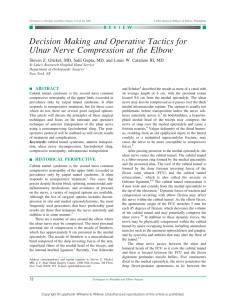 Decision Making and Operative Tactics for Ulnar Nerve