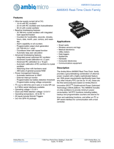 Datasheet - Ambiq Micro