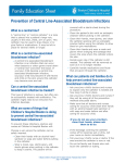 Prevention of Central Line-Associated Bloodstream Infections