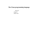 The Clean programming language