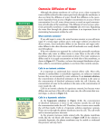 Osmosis: Diffusion of Water
