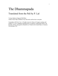 The Dhammapada - A Buddhist Library