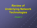 Review of Underlying Network Technologies