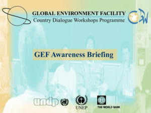 GEF awareness briefing
