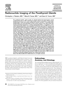 Radionuclide Imaging of the Parathyroid Glands