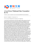 A Low-Power Wideband Polar Transmitter for 3G