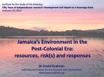 Jamaica`s Environment in the Post-Colonial Era - SAS