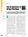 The Architecture of Virtual Machines