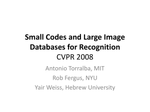 Small Codes and Large Image Databases for Recognition