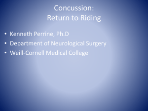 Dr. Perrine- Concussions Return to Riding