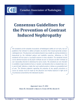 Consensus Guidelines for the Prevention of Contrast Induced
