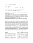 Recombinant human endostatin combined with definitive