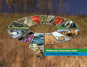 Biodiversity Conservation Guide for Farmers and Ranchers in Alberta
