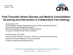 PTSD in Primary Care Settings: What`s it to Us?