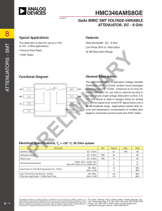 HMC346AMS8GE (v01.0117) - Preliminary Data