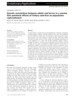 Genetic correlations between adults and larvae in a marine fish