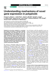 Understanding mechanisms of novel gene expression in