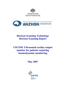 USCOM: ultrasound cardiac output monitor for patients requiring