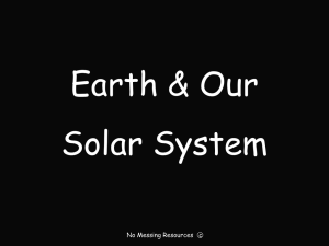 Earth and Our Solar System File