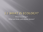 3.1 What is Ecology?