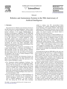 Robotics and Autonomous Systems in the 50th Anniversary of