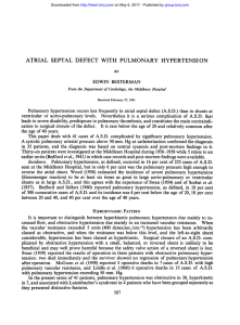 atrial septal defect with pulmonary hypertension - Heart