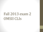 Fall exam 2 MSII CLIs - LSH Student Resources