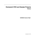 Homework HW4 and Sample Projects