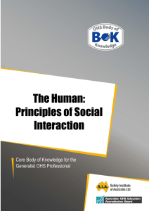 The Human: Principles of Social Interaction