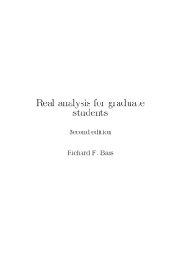 Real analysis for graduate students