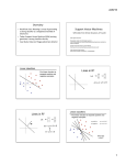 Overview Support Vector Machines Lines in R2 Lines in R2 w