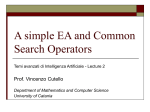 A simple EA and Common Search Operators