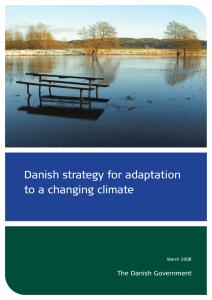 Danish strategy for adaptation to a changing climate