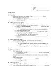 Outline Notes Worksheet - Ms. Blake