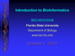 Genomics - FSU Biology - Florida State University