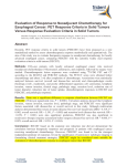 Evaluation of Response to Neoadjuvant Chemotherapy for