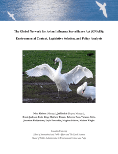 The Global Network for Avian Influenza Surveillance Act (GNAIS