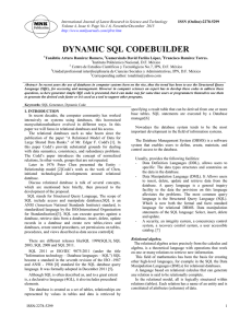 DYNAMIC SQL CODEBUILDER