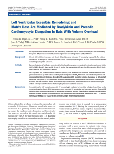 Left Ventricular Eccentric Remodeling and Matrix Loss Are Mediated