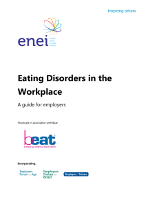 Eating Disorders in the Workplace