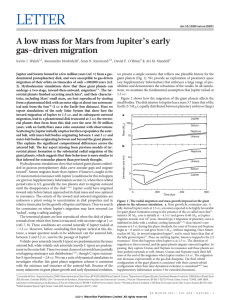 A low mass for Mars from Jupiter`s early gas-driven - ICE-CSIC